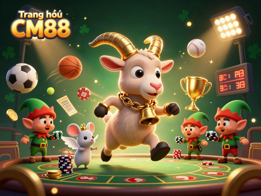 Engage with the thrilling gaming scene of Trang chủ CM88 featuring festive Krampus and mischievous elves.