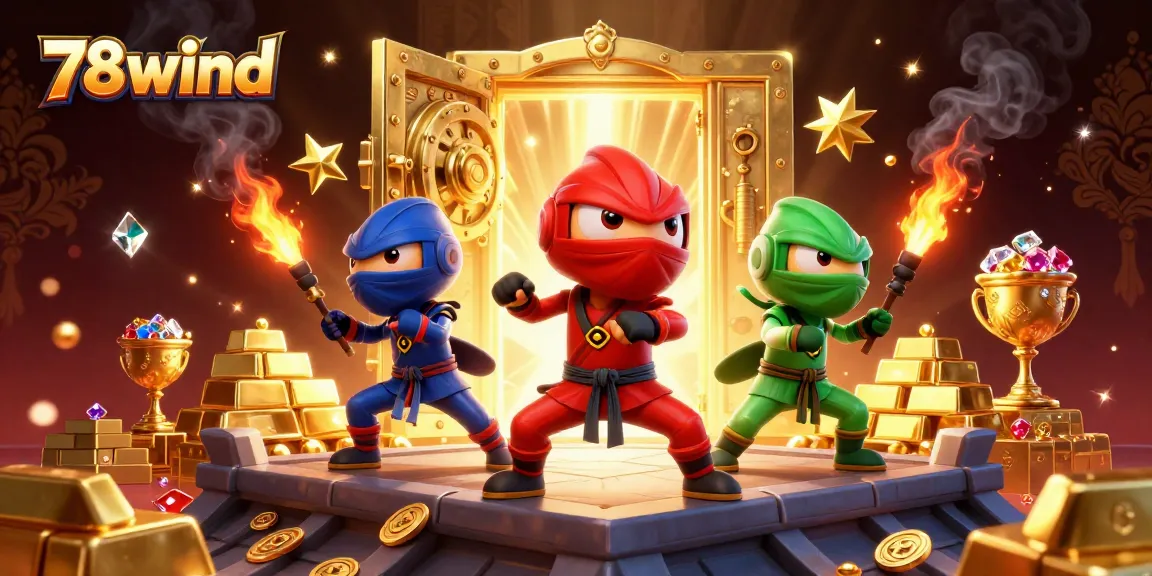 Engage in thrilling gameplay with the ninja chameleon team at 78wind’s casino adventure.