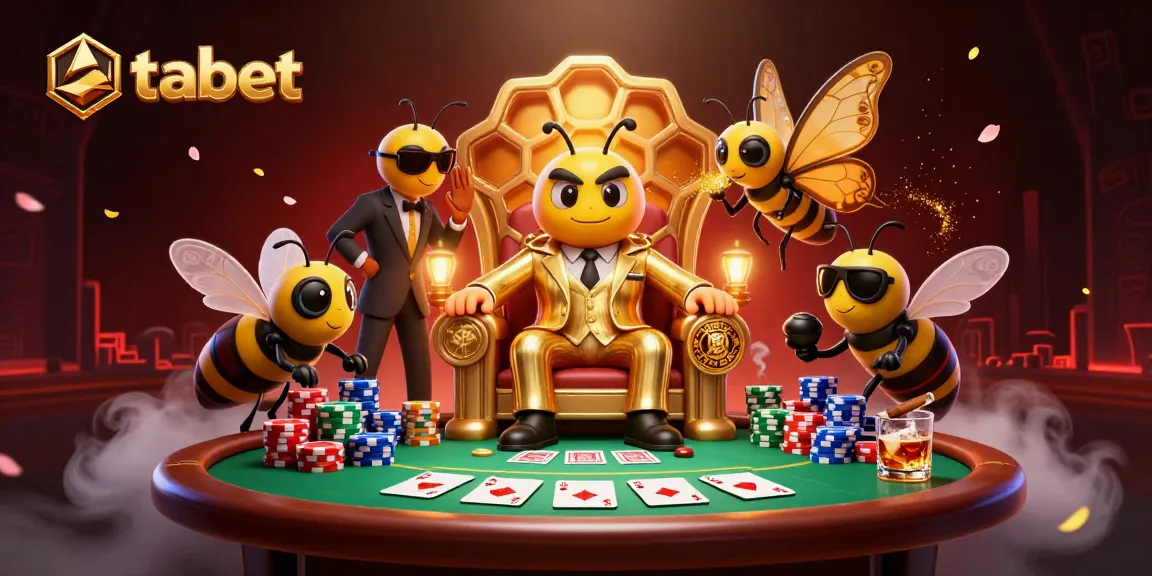 Engage in thrilling poker action at thabet with vibrant 3D graphics of classic casino elements.