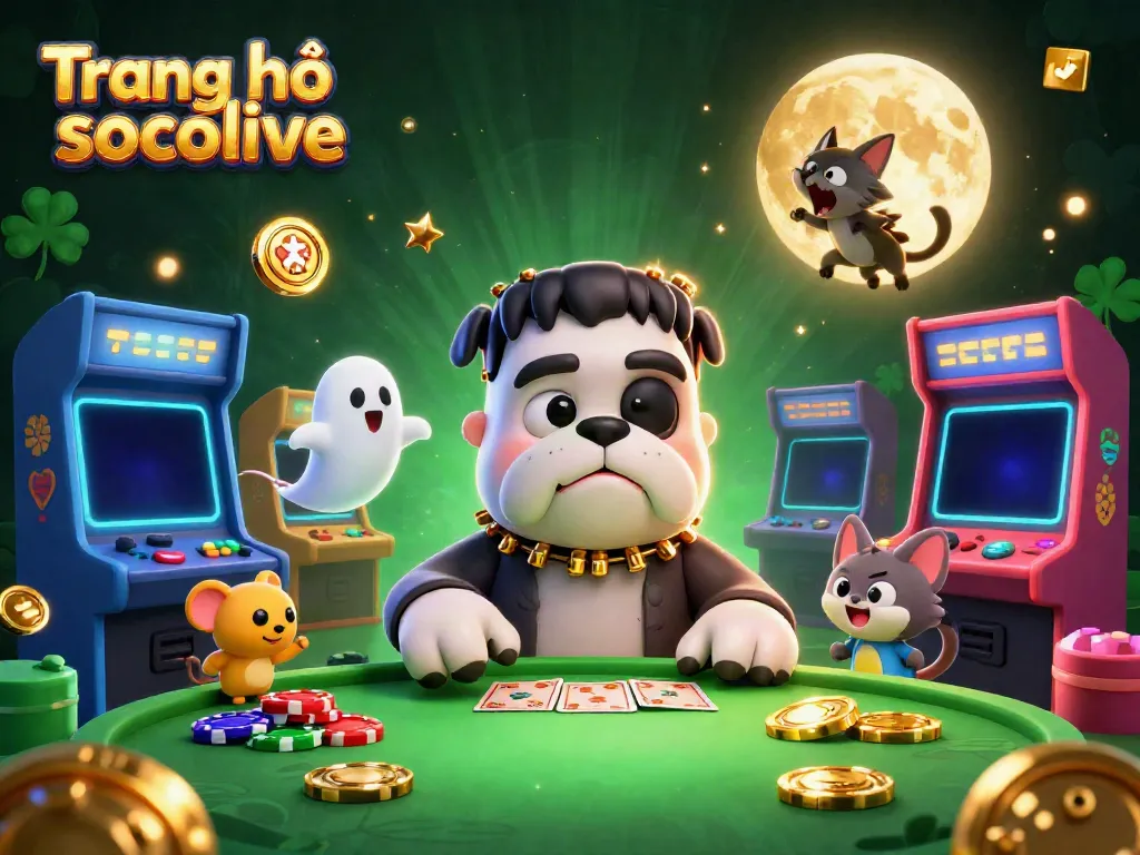 Experience thrilling gameplay at Trang chủ socolive with characters in a vibrant casino setting.