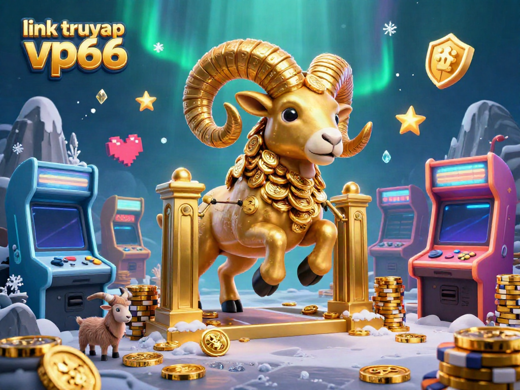 Engage with the enticing world of link truy cập vp66 in a vibrant scene filled with golden casino elements and playful characters.