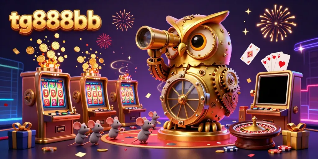 Experience the thrill of tg888bb's bustling casino scene with dynamic characters and vibrant games.