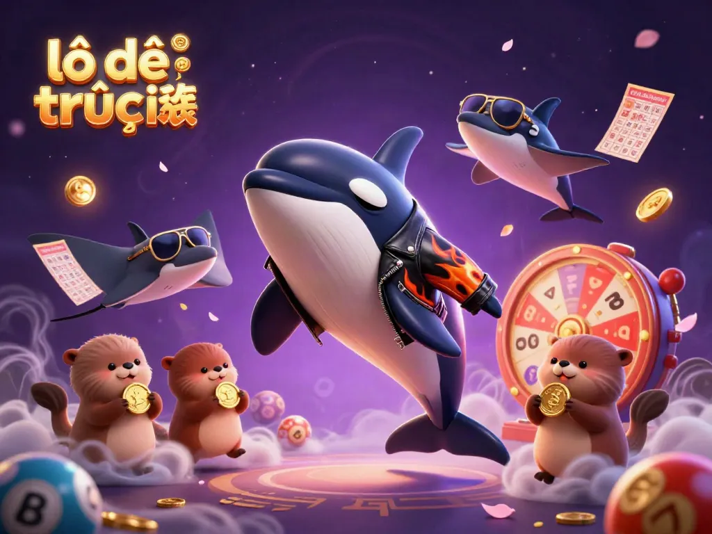 Betting interactions with lô đề trực tuyến illustrated by a dynamic scene of friendly sea creatures.