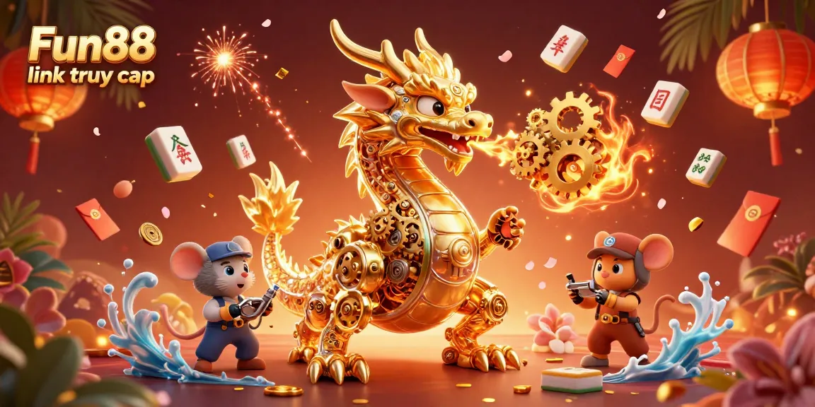 Experience the vibrant world of gambling with the Fun88 link truy cập, where the golden dragon and lucky symbols come alive.