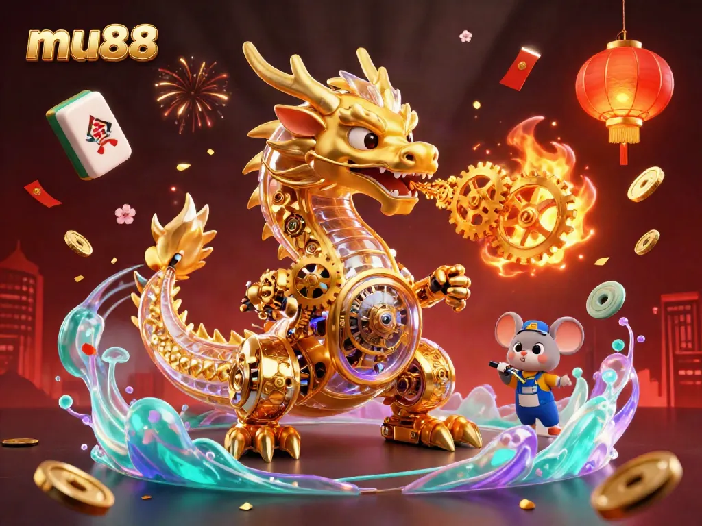 Experience the thrilling excitement of mu88's online gaming world with colorful visuals and dynamic character interactions.