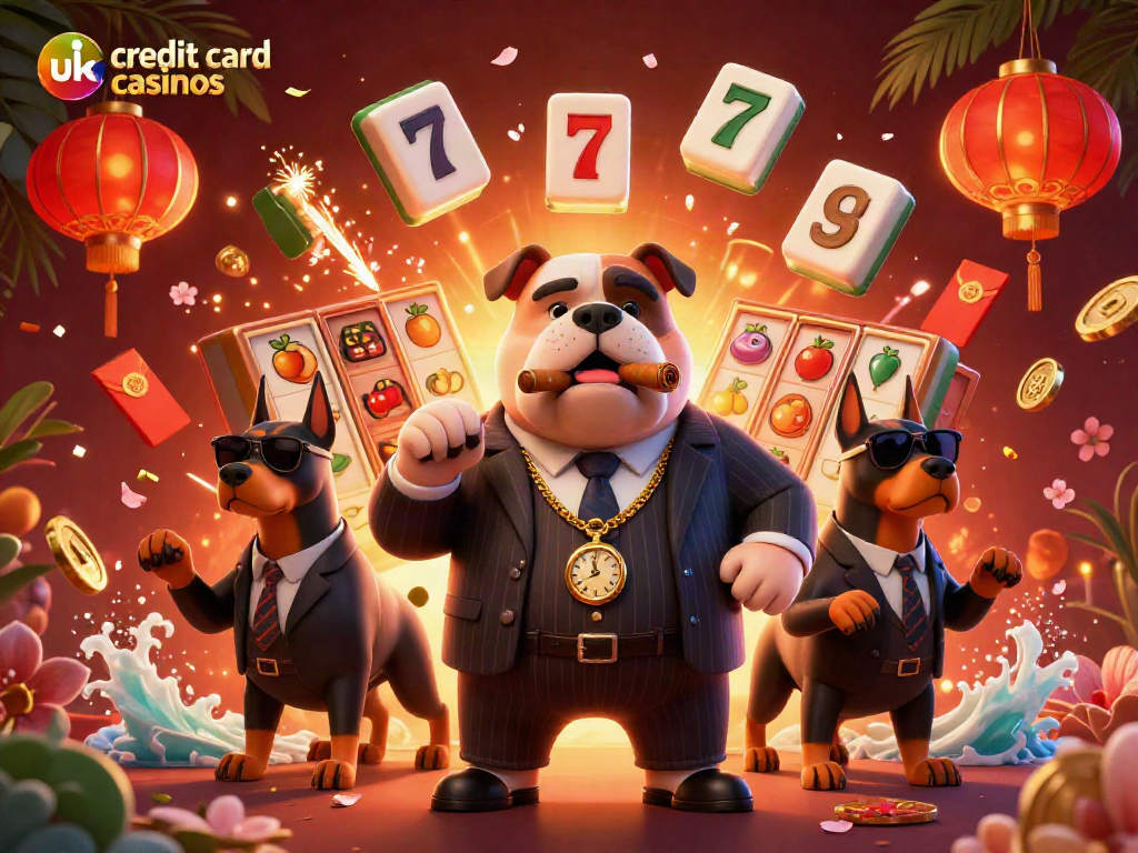 Engage with the excitement of uk credit card casinos featuring a mafia boss bulldog and Doberman bodyguards