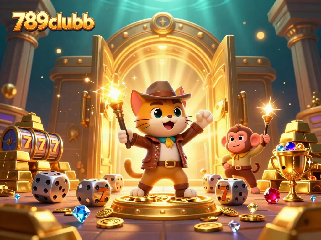 Engage with the thrilling atmosphere of 789clubb, where a cat archaeologist unearths treasures and jackpots.