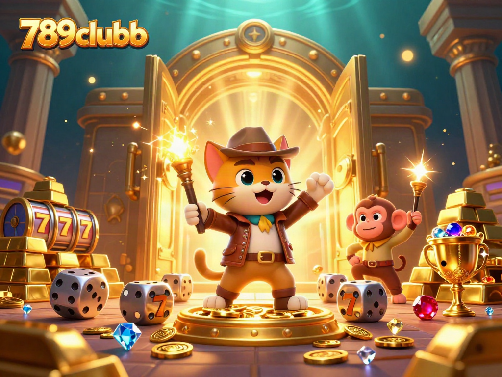 Engage with the thrilling atmosphere of 789clubb, where a cat archaeologist unearths treasures and jackpots.