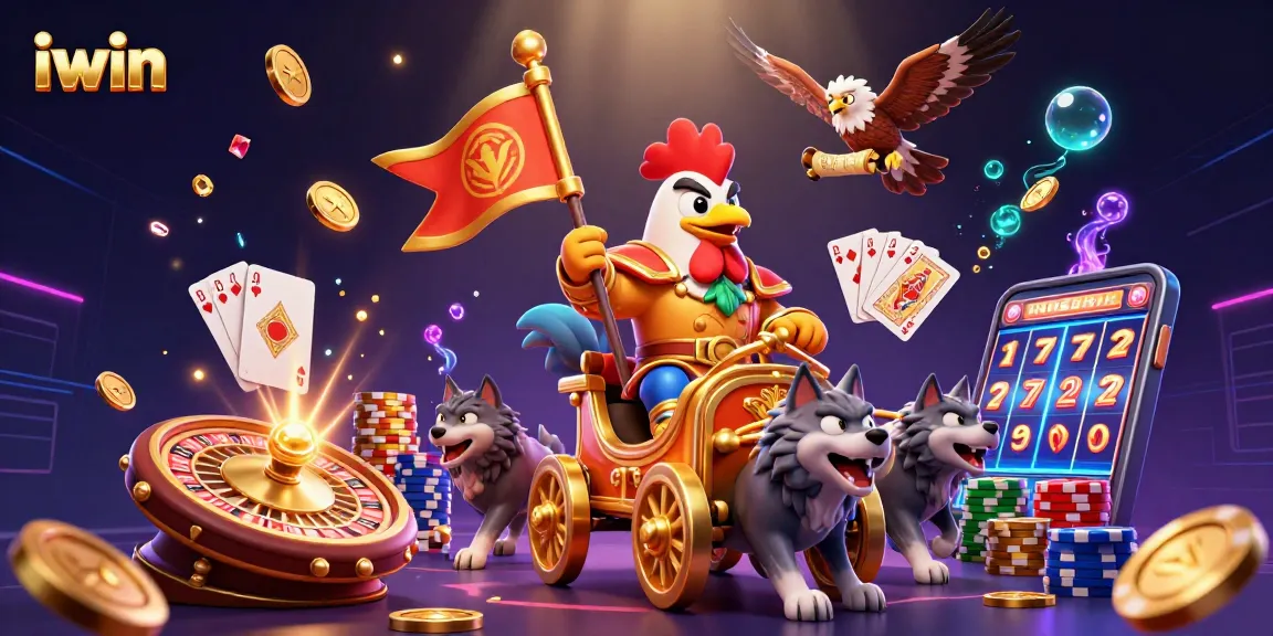 Engage with iwin's exciting action in this dynamic casino adventure scene.