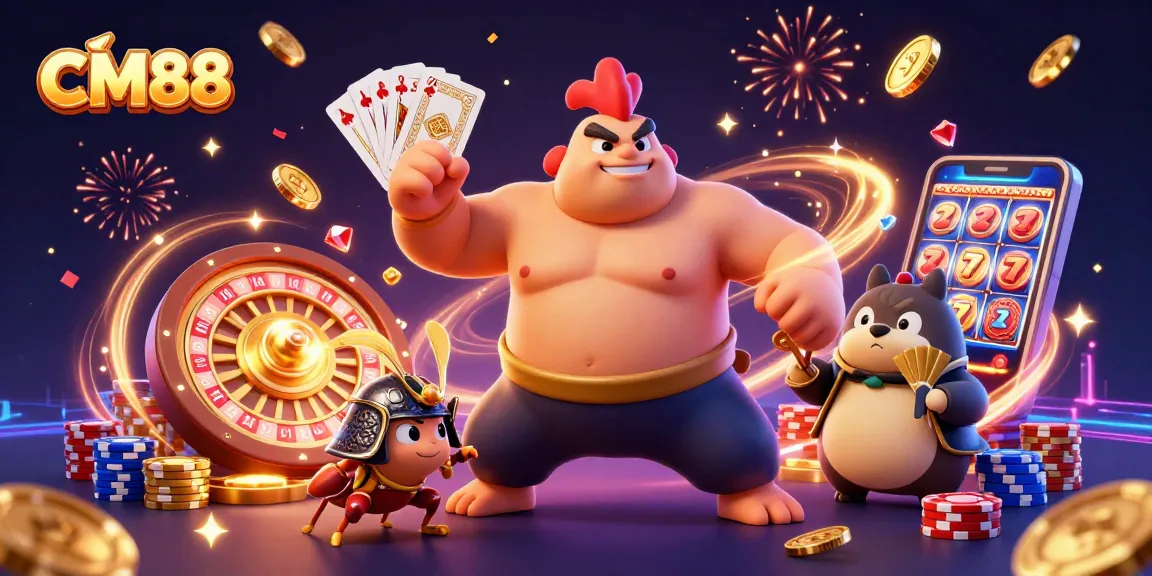 CM88 offers thrilling gaming excitement with colorful characters and a rich casino atmosphere.