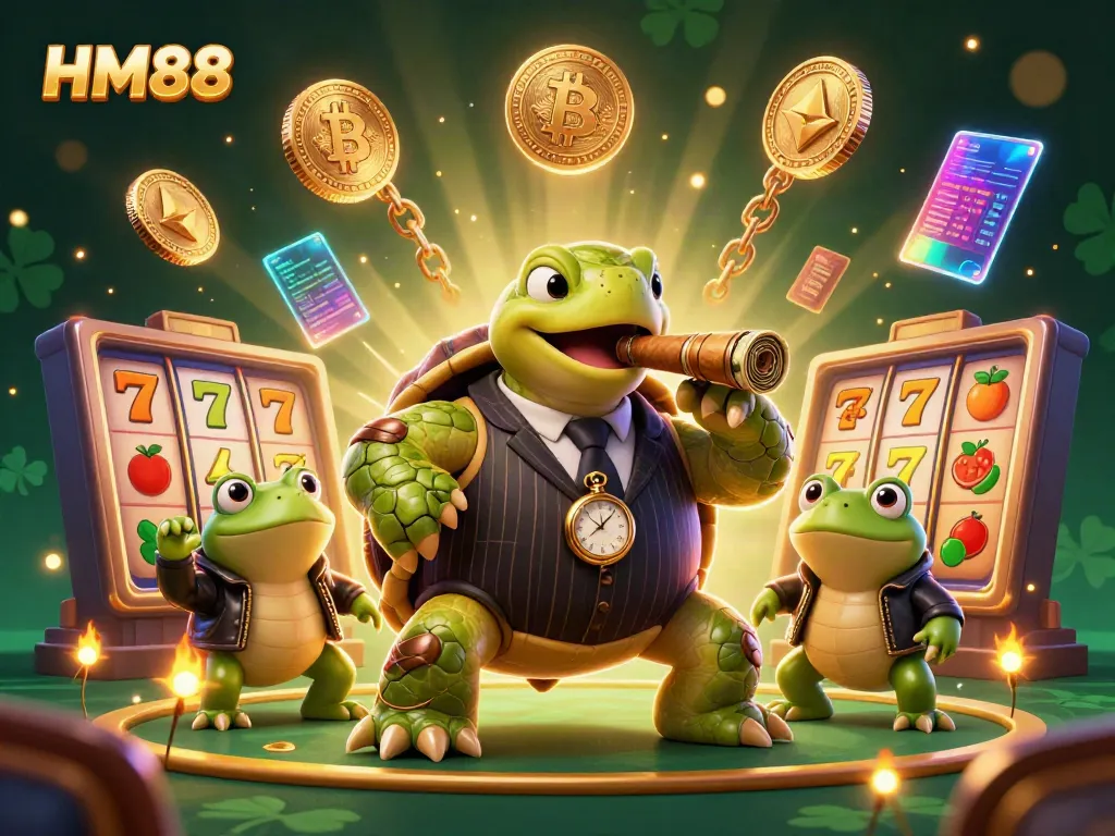 Experience the excitement of HM88 casino with vibrant games and lively characters in a dynamic 3D scene.